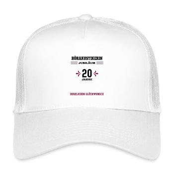 Acoustique d’appareils auditifs 20e anniversaire collègue 20e anniversaire - Casquette trucker enfant - blanc - Devant