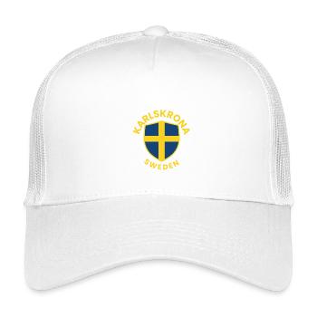 Drapeau du Bouclier suédois - Casquette trucker enfant - blanc - Devant
