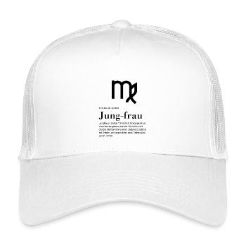 Sternzeichen Jungfrau  - Kinder Trucker-Cap - Weiß - Vorne