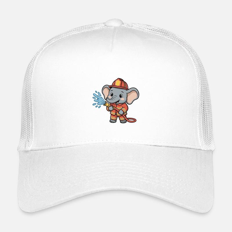 Feuerwehr elefant Schlauchspritzer Kinder Trucker-Cap