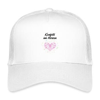 Confetti in the Heart – Carnival Carnival Heart - Casquette trucker enfant - blanc - Devant