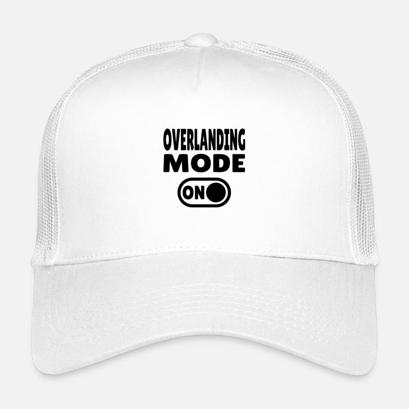 Overlanding Mode ON – Schalter auf Abenteuer - Kinder Trucker-Cap - Weiß
