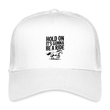 Attends — ça va être un sacré voyage - Casquette trucker enfant - blanc - Devant
