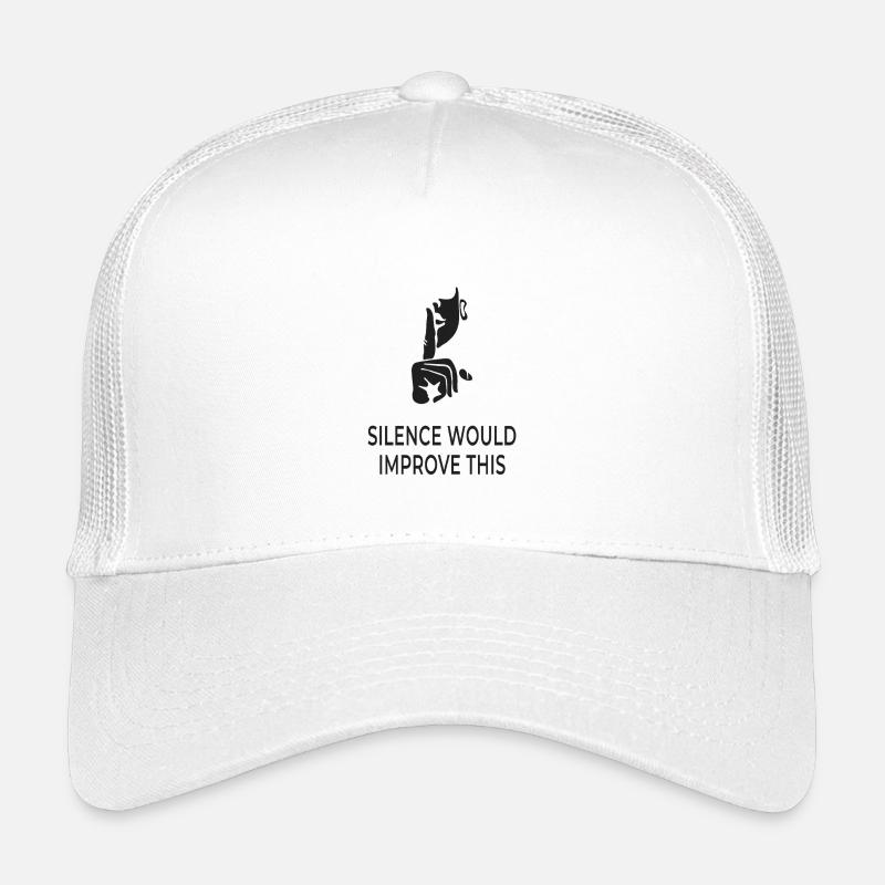 Le silence améliorerait cela – chemise sarcastique Casquette trucker enfant