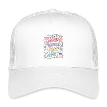 ICU Nurse Sleep Never Met Her Intensive Care - Kinder Trucker-Cap - Weiß - Vorne