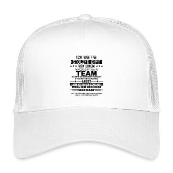 Fier patron d’une excellente équipe - Casquette trucker enfant - blanc - Devant