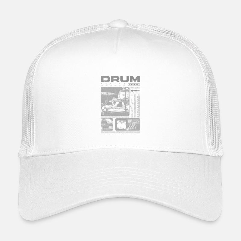 Batteur rock Drumplayer Streetwear Casquette trucker enfant