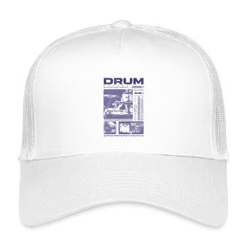 Rock Drummer Drum Player Streetwear - Kids’ Trucker Cap - white - Front
