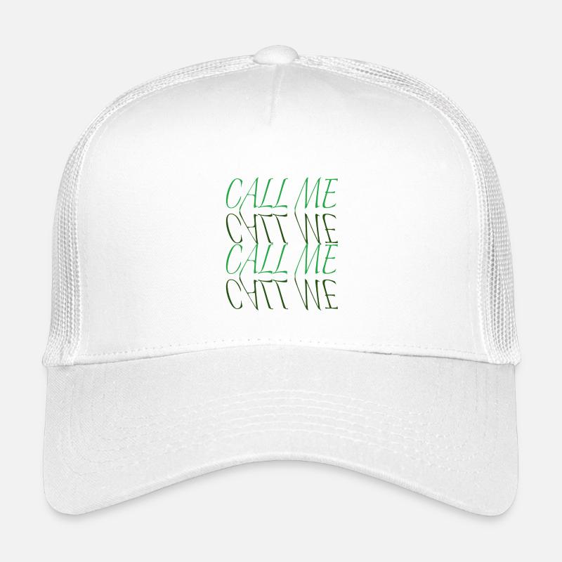 Call Me Neon Typography Statement Kinder Trucker-Cap