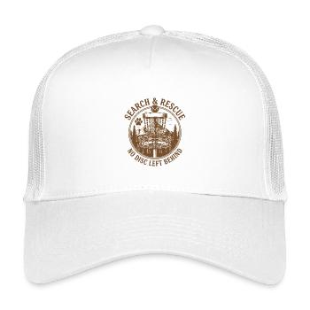 Search And Rescue No Disc Left Behind Disc Golf - Kids’ Trucker Cap - white - Front
