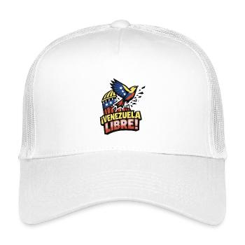 Freies Venezuela - Kinder Trucker-Cap - Weiß - Vorne
