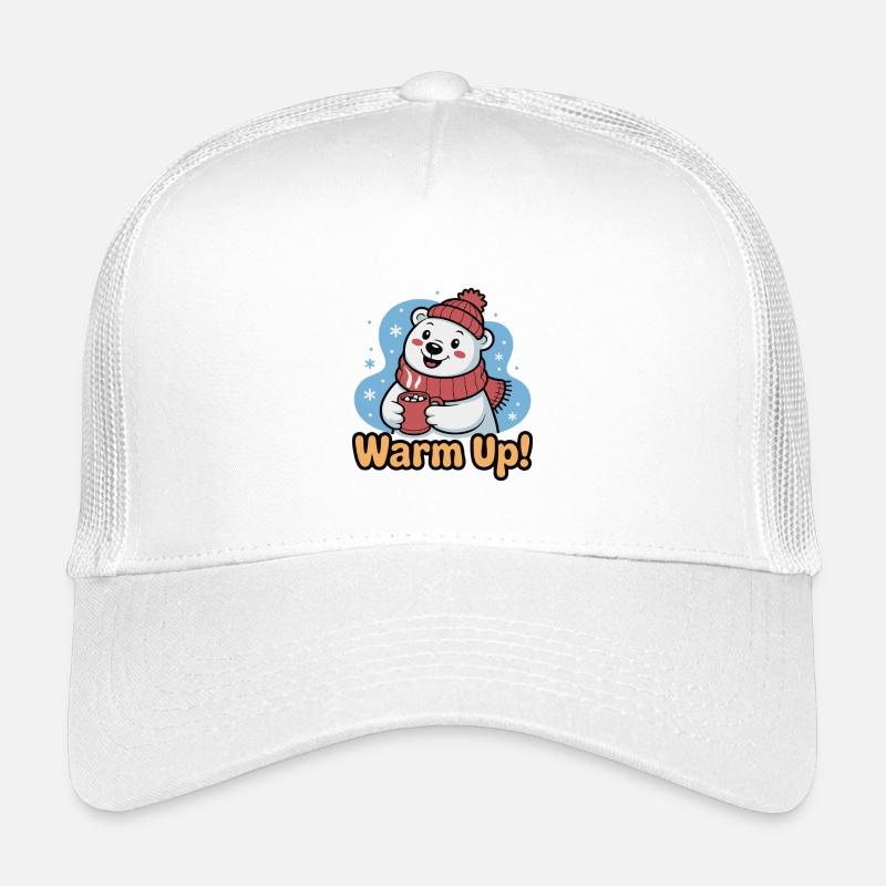 Échauffer l’ours polaire au chaud Casquette trucker enfant