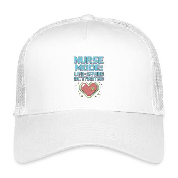 ICU Nurse Mode Life-Saving Intensive Care Nursing - Kinder Trucker-Cap - Weiß - Vorne