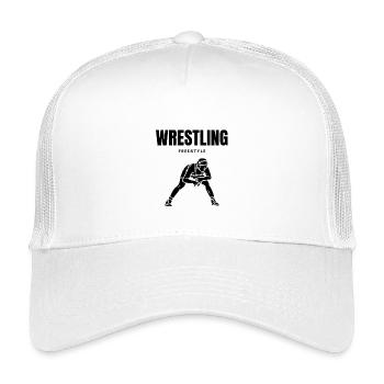 LUTTE LIBRE - Casquette trucker enfant - blanc - Devant