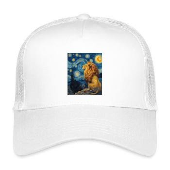 Lion Van Gogh - Casquette trucker enfant - blanc - Devant