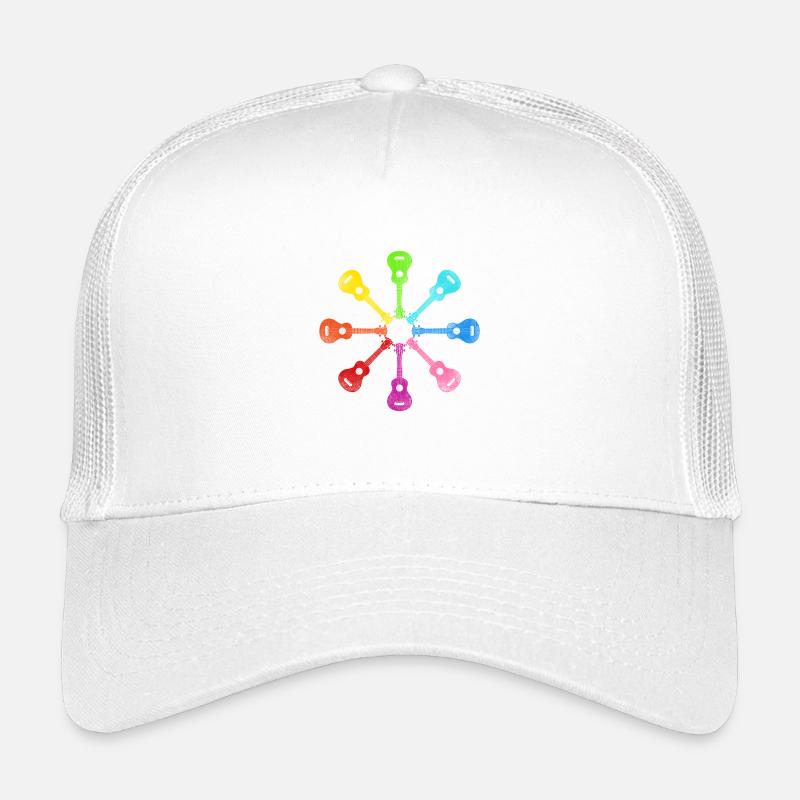 Ukulélé hawaïen ukulélé arc-en-ciel Casquette trucker enfant