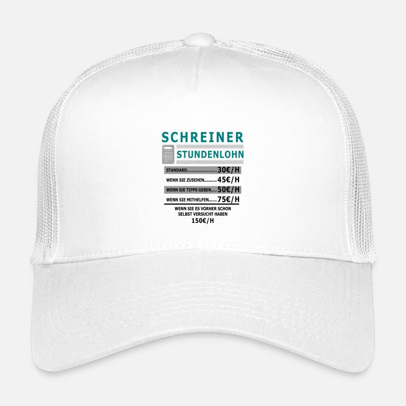 Salaire horaire de charpentier Casquette trucker enfant