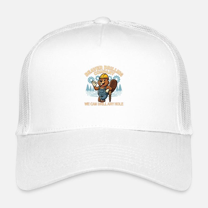 Beaver Drilling Co can drill any hole. Dirt Kids’ Trucker Cap
