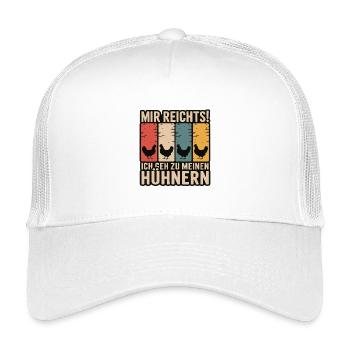 Mir reicht’s - ich geh zu meinen Hühnern - Kinder Trucker-Cap - Weiß - Vorne
