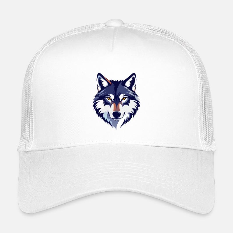 Wolfsblick Wolfskopf Wolf Kopf Motiv Kinder Trucker-Cap