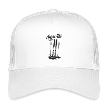 Après-ski tour Skiing Winter holiday Group - Kids’ Trucker Cap - white - Front