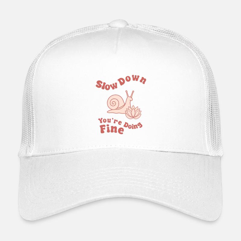 Langsamer: Du schaffst das. - Kinder Trucker-Cap - Weiß