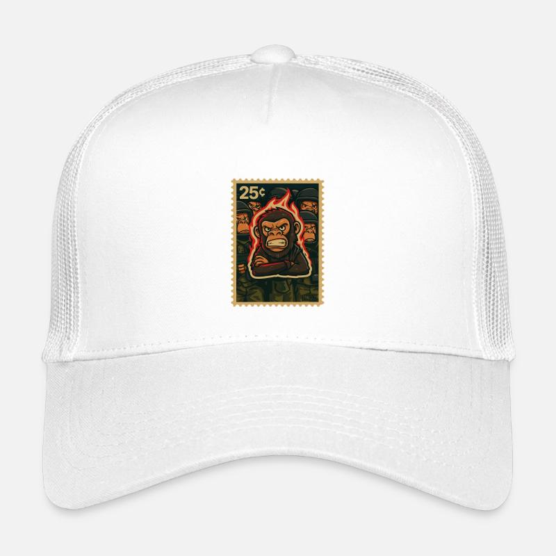 Fire and Monkey Protest Kids’ Trucker Cap