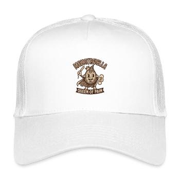 Menstruella Queen of Pain – Vintage 30s Cartoon - Kids’ Trucker Cap - white - Front