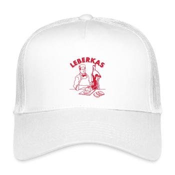 Lustiger Metzger Leberkas Bayrischer Döner - Kinder Trucker-Cap - Weiß - Vorne