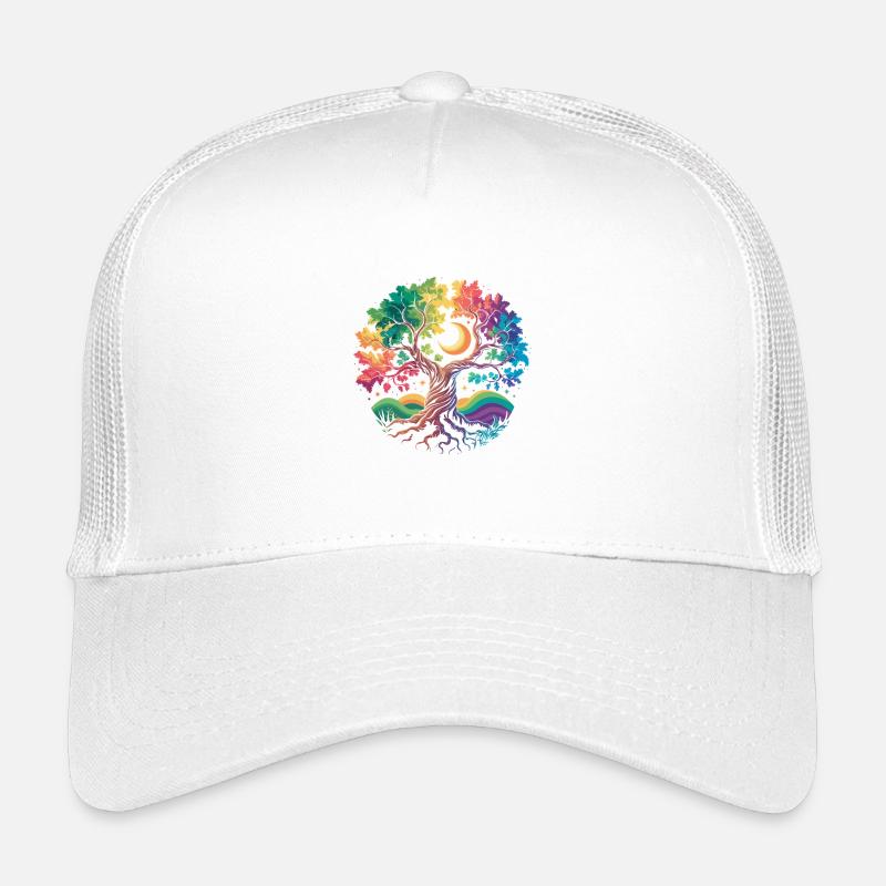 Rainbow Tree Moon Magic Kids’ Trucker Cap