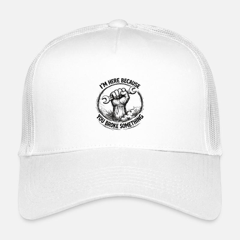 Je suis là parce que tu as cassé quelque chose de bizarre Réparation Casquette trucker enfant