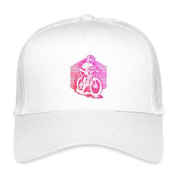 Le VTT adore porter - Casquette trucker enfant - blanc - Devant