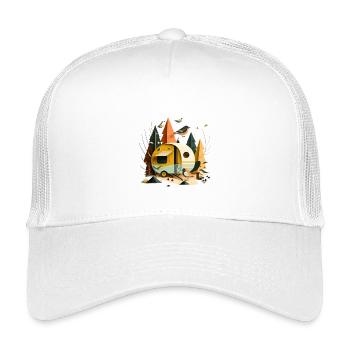 Karawane im Wald - Kinder Trucker-Cap - Weiß - Vorne