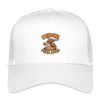 Suédois amateur de pizza drôle avec une pizza pour - Casquette trucker enfant - blanc - Devant