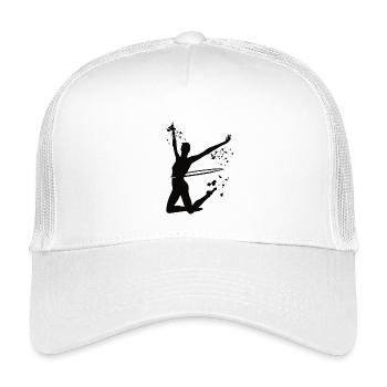 Gymnastikreifen Reifen Rhythmische Sportgymnastik - Kinder Trucker-Cap - Weiß - Vorne