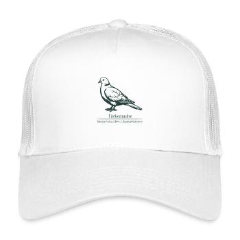 Silhouette de colombe à collier | Ornithologie | Dessin - Casquette trucker enfant - blanc - Devant