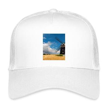 Mühle zwischen goldenen Feldern - Kinder Trucker-Cap - Weiß - Vorne