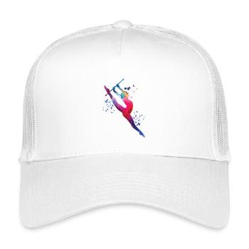 Gymnast with baton rhythmic gymnastics - Kids’ Trucker Cap - white - Front