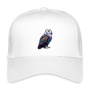 Chouette blanche Chouette Chouette Chouette Chouette Chouette Chouette des neiges - Casquette trucker enfant - blanc - Devant