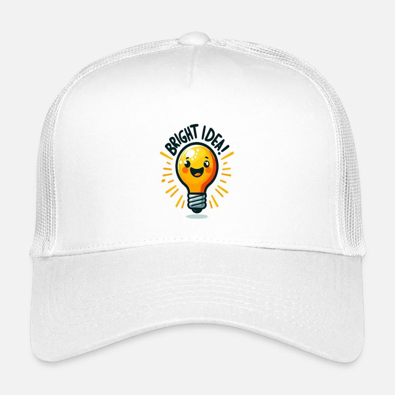 Cheerful Light Bulb Idea Kids’ Trucker Cap