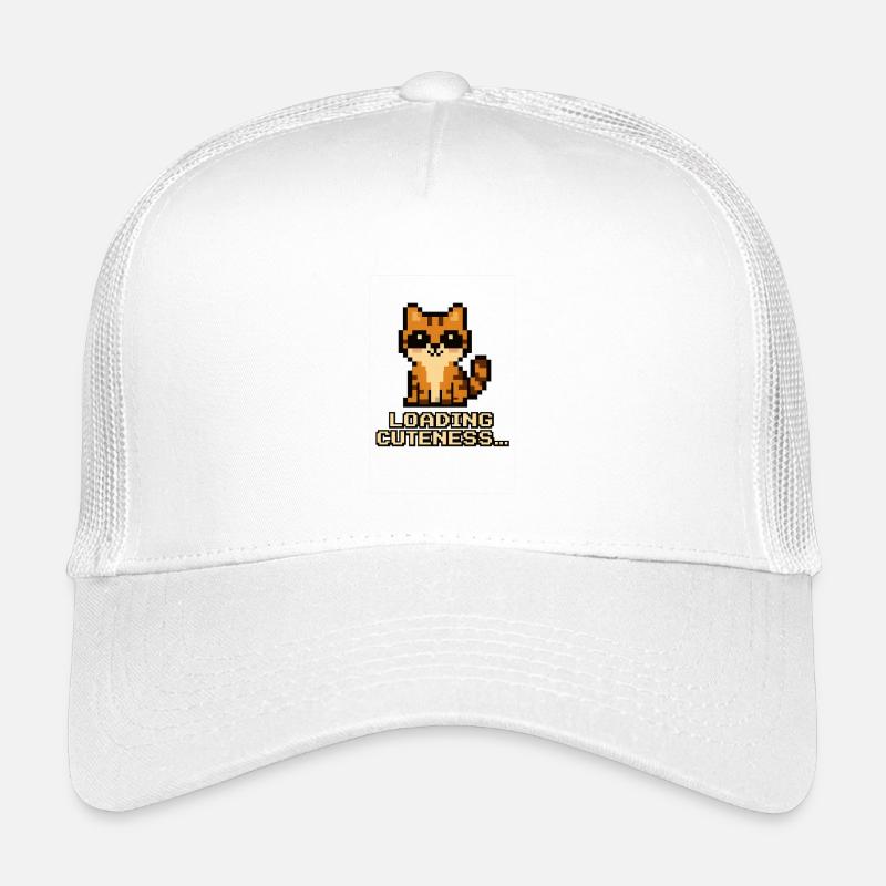 Loading Cuteness Pixel Cat Kids’ Trucker Cap
