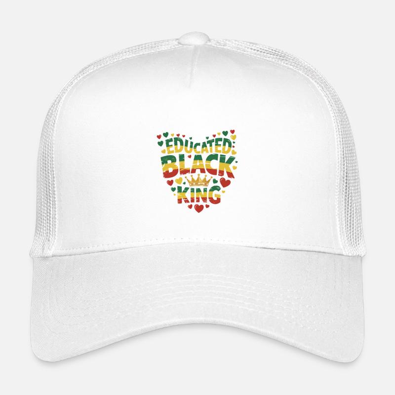 Roi noir instruit | Citation de l’Afro Pride | Noir Casquette trucker enfant