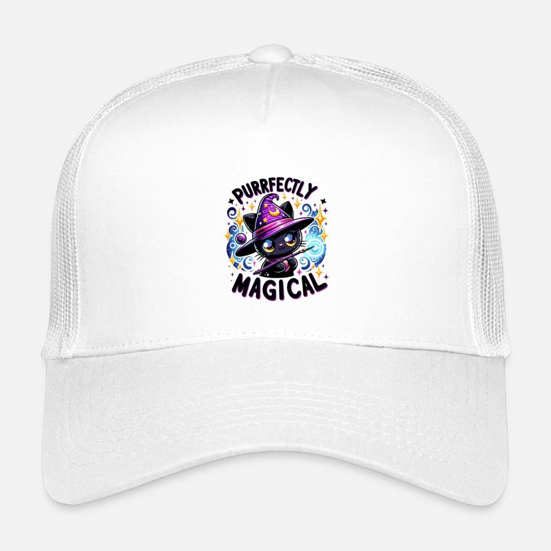 Purrfekt Magical Cat Spells Kids’ Trucker Cap