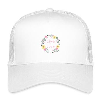 Vivre pour aimer - Casquette trucker enfant - blanc - Devant
