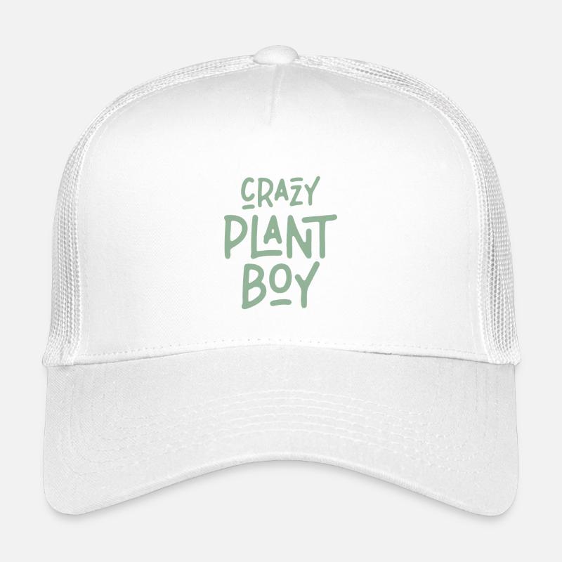 CrazyPlantBoy - Kinder Trucker-Cap - Weiß