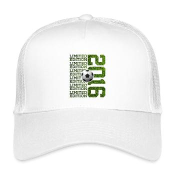 LIMITED EDITION 2016 FOOTBALL 10TH BIRTHDAY - Kids’ Trucker Cap - white - Front