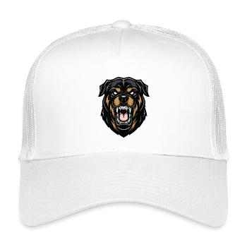 Rottweiler Alpha Guardian Dog Strength - Kids’ Trucker Cap - white - Front