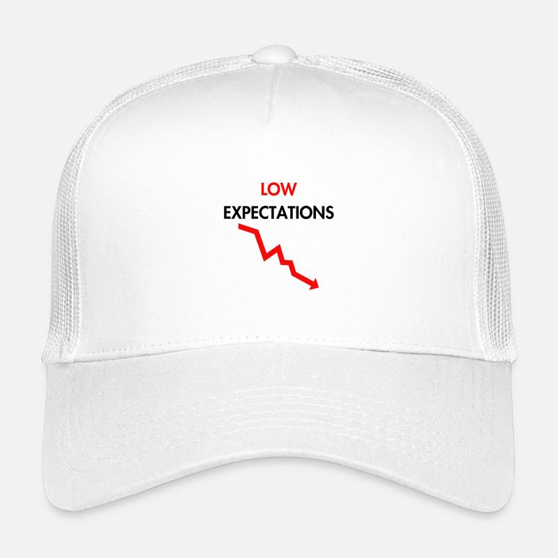 Low expectations - Kids’ Trucker Cap - white
