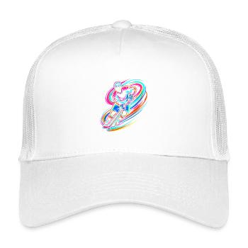 Eishockeyspieler - Kinder Trucker-Cap - Weiß - Vorne