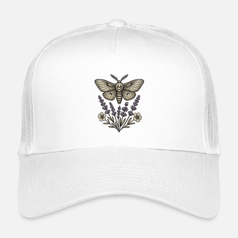 Moth over lavender bouquet Kids’ Trucker Cap